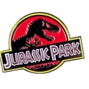 Jurassic Park Lapel Pin Movie Dinosaur Metal